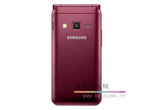 三星 Folder2 (SM-G1650) 2G+16GB 碧玺红 移动 联通 电信 4G 翻盖手机 双卡 双待