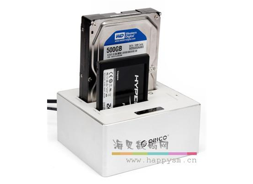 奥睿科 6828US3-C 双盘位硬盘座高速拷贝硬盘盒2.5/3.5