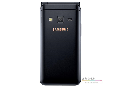 三星 Folder2 (SM-G1650) 2G+16GB 黑色 移动 联通 电信 4G 翻盖手机 双卡 双待