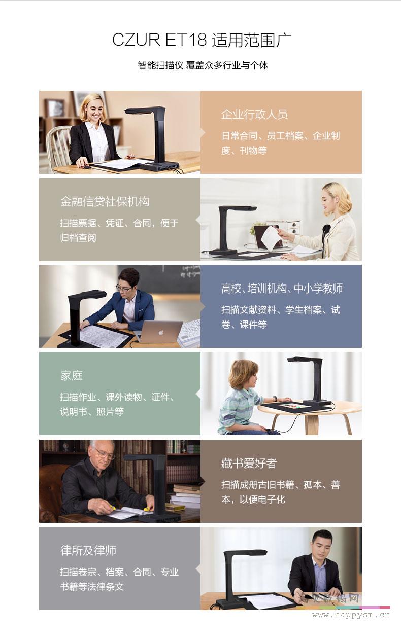 CZUR (成者科技）ET18智能书籍扫描仪高速成册免拆高拍仪高清（荐）