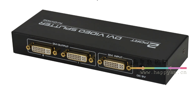 丰杰 FJ-DVI102 DVI分配器 DVI一分二分支器 1进2出 高清1080P