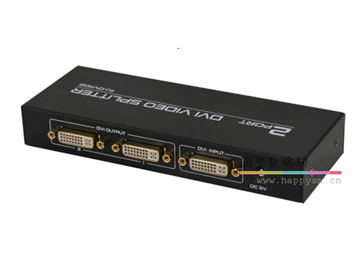 丰杰 FJ-DVI102 DVI分配器 DVI一分二分支器 1进2出 高清1080P