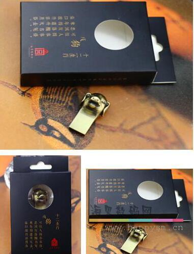 猪年 金属 猪头 U盘