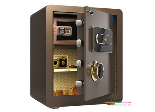 大一 保险箱家用防盗全钢 指纹保险柜办公密码 小型隐形保管柜床头