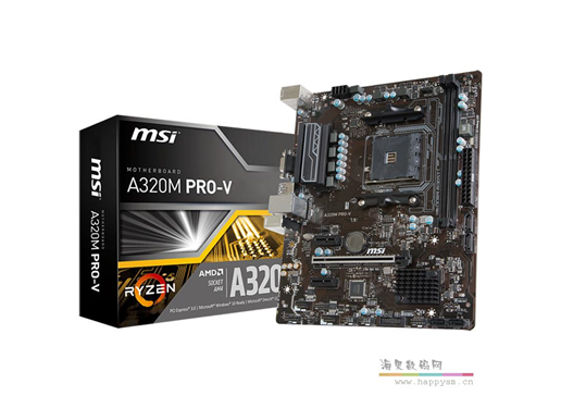 微星 A320M PRO VD/S升级VD PLUS AM4主板支持AMD 2200 2400G