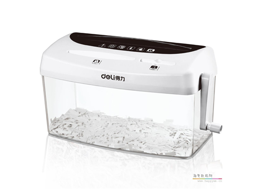 得力 9935 碎纸机 手摇式手动碎纸机 迷你家用 可碎信用卡光盘