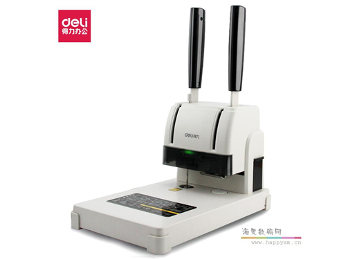 得力 3888 装订机财务会计记账凭证热熔装订机手动小型简易打孔机自动热熔铆管胶装机A4资料标书文件档案胶装器