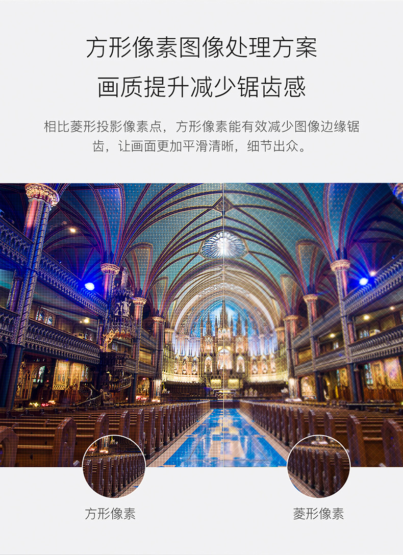 坚果 J7 家用小型1080P高清无线wifi智能3D家庭影院无屏电视（荐）