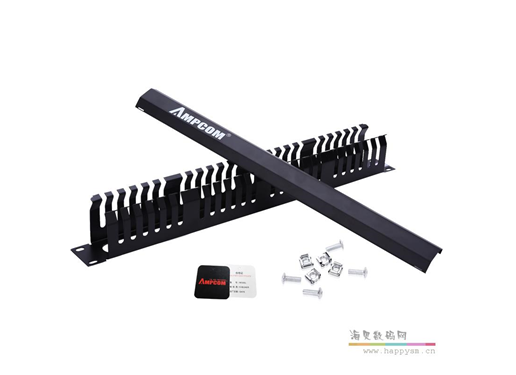 安普康AMPCOM理线架24口48金属机柜成品网线电话网络配线架整理器