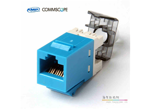 AMP安普 六类模块 8-1933748-6 千兆非屏蔽网络信息电脑RJ45插座