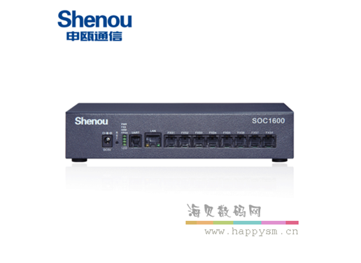 申瓯 SOC1600系统机架式 4路 电话录音设备 网口管理