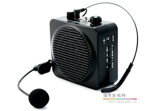 锐邦至尊858 小蜜蜂扩音器 黑色 教师讲课用的扩音器 广场扩音器