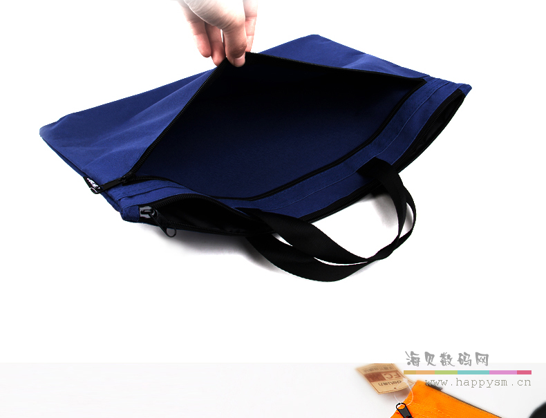 得力 5840  手提袋双层收纳袋购物袋手拎袋公文袋文件收纳袋商务出差