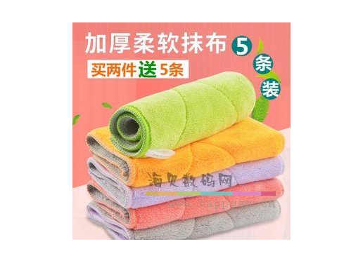 厨房 油利除 洗碗巾