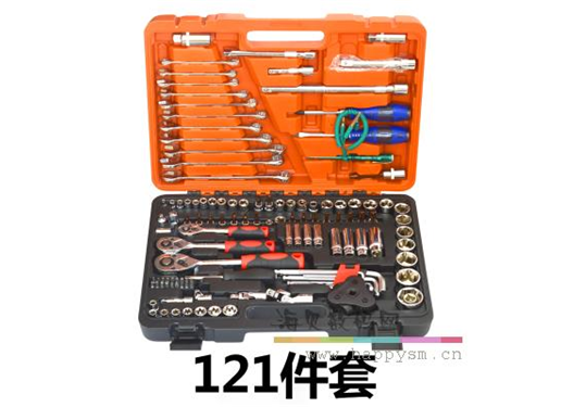 凯佑 121件汽修工具46汽修组合套筒棘轮扳手  棘轮套筒 121件套