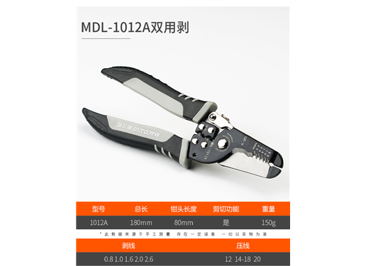 德国麦丹利 MDK-1012A带压线剥线 剥线钳