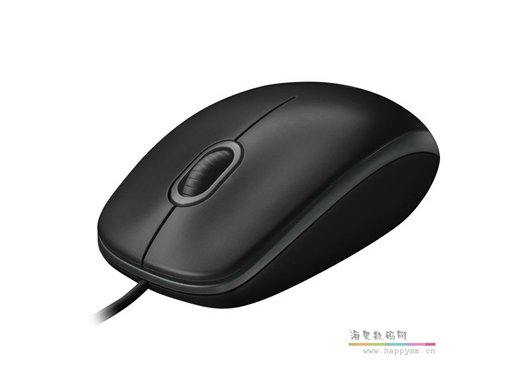 罗技 B100 有线鼠标男女台式机光电办公游戏左右手通用（荐）