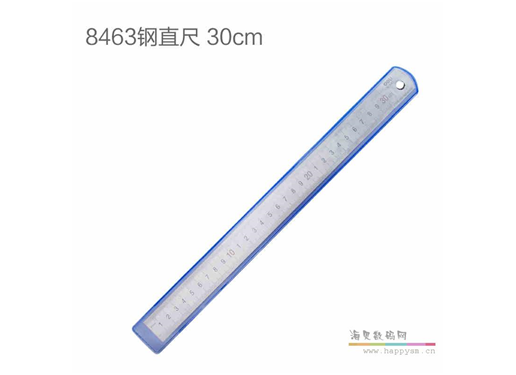 得力 No.8463 钢直尺  30cm