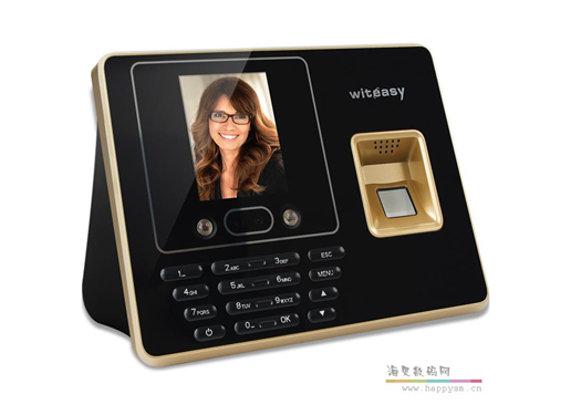 睿者易通 F30T 网络版人脸指纹考勤机面部识别签到机刷脸机网络连接