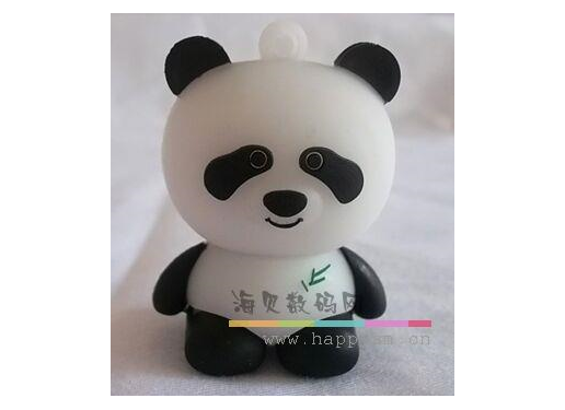 熊猫 竹叶 U盘 硅胶材质