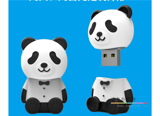 穿着服务装的 熊猫 U盘