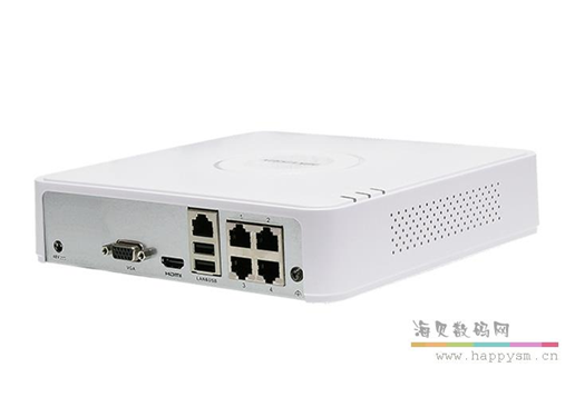 海康威视 DS-7104N-F1/4P(B) 4路 POE 录像机