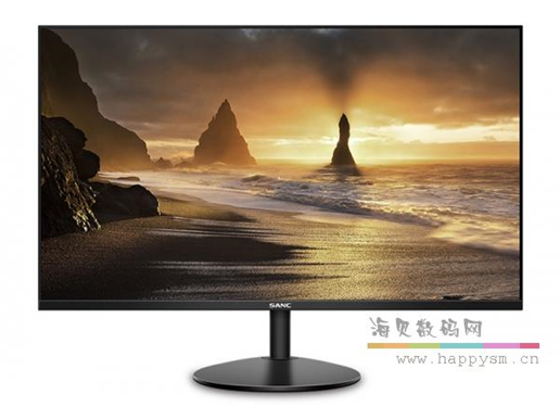 三色 N500 24英寸 高清1080P  超薄 无边框 广视角 VGA+HDMI 蓝光护眼 音频接口 带 HDMI 线