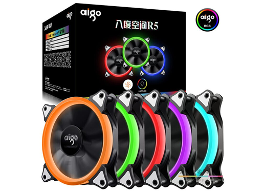 爱国者 八度空间 R5  极光RGB 日食 冷排 LED机箱散热风扇