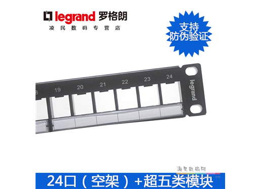 罗格朗 24口超五类网络配线架含模块