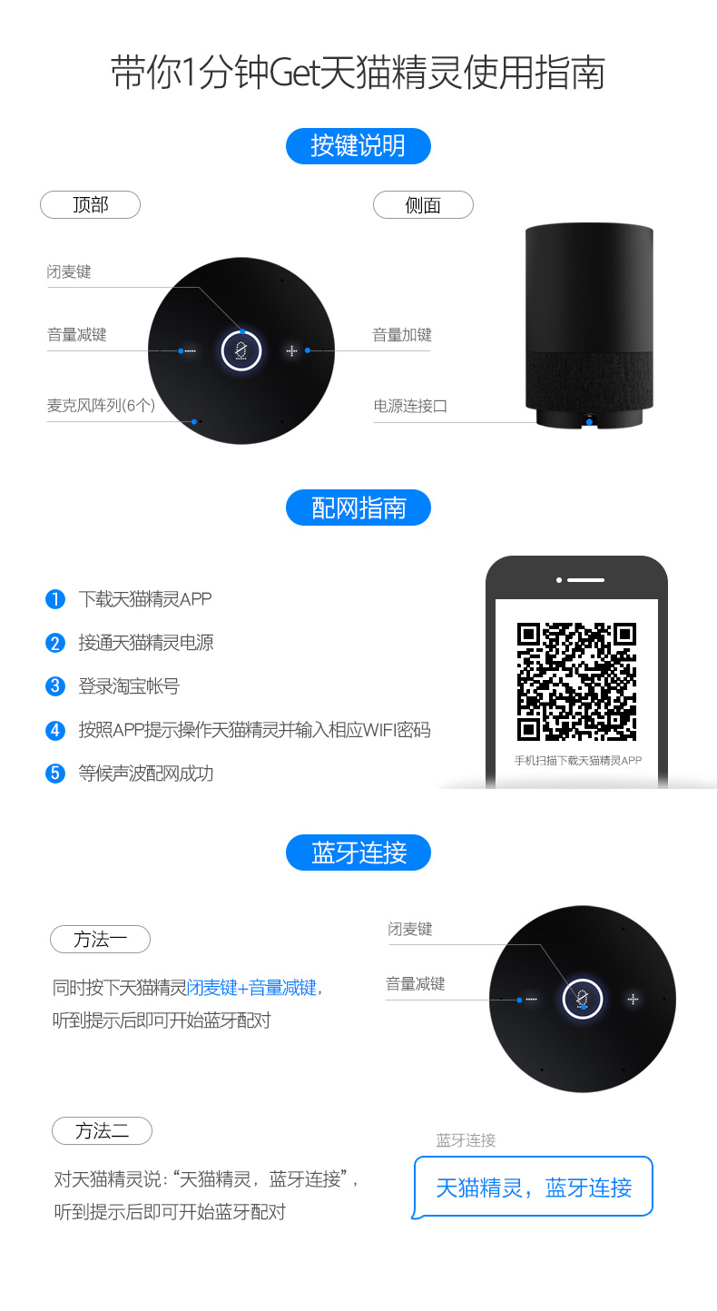 天猫精灵 X1 智能AI 音箱