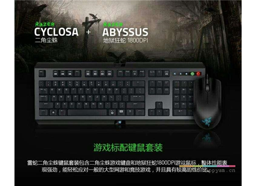 雷蛇 地狱狂蛇 + 二角尘蛛键盘