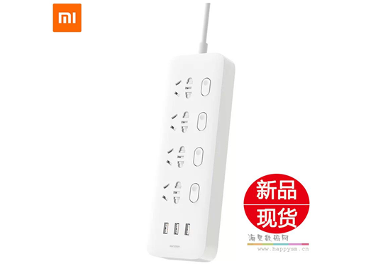 小米 四位四控插线板/插排+3USB 口