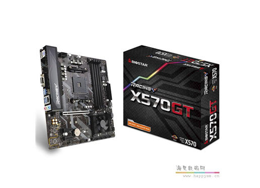 映泰 X570GT 新品AMD锐龙RyzenR7 3700X主板Zen平台品质佳选USB3.1 PCIe 4.0 RGB游戏电竞mATX主板包邮