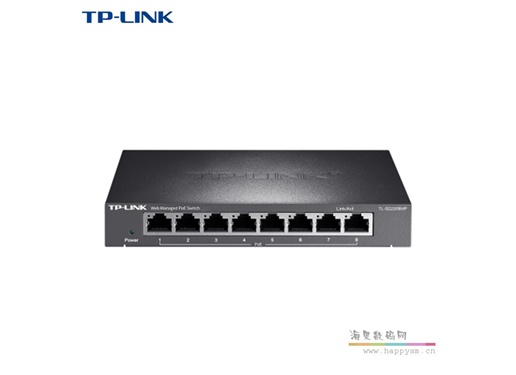 TP-Link TL-SG2008MP 8口千兆WEB网管PoE供电交换机 AP/监控供电器tplink 端口汇聚VLAN划分QOS