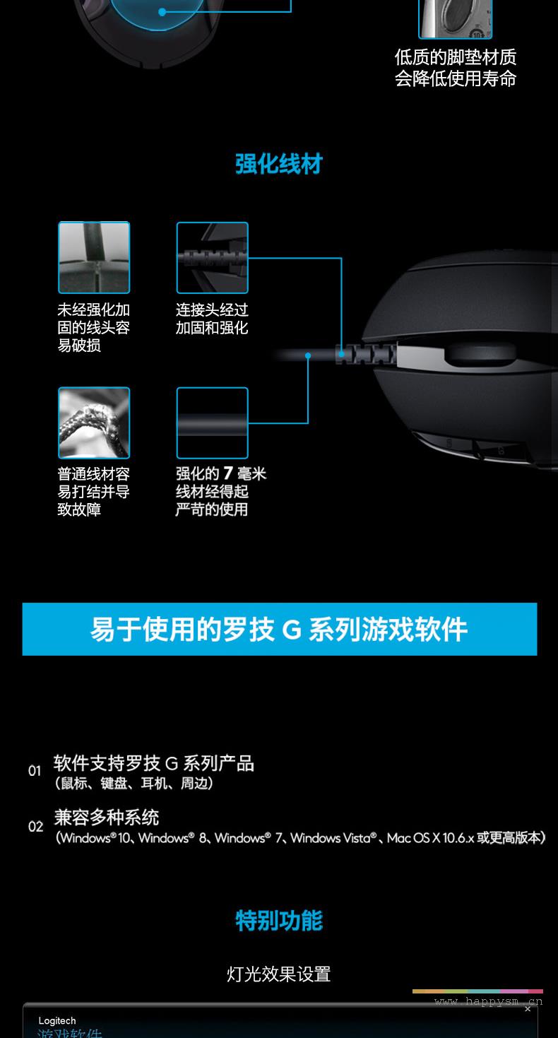 罗技 G402 游戏鼠标