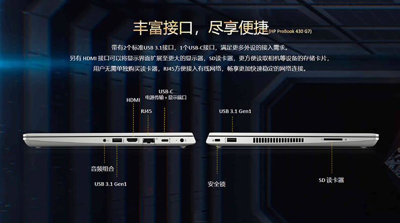 惠普 Probook440 G7（银色/i5-10210U(1.6 GHz/6 MB/四核)/14.0/8G/512GM2固态硬盘/MX130独显/蓝牙）