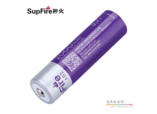 神火/SupFire 18650 电池 AB2  充电3.7v强光手电筒大容量动力小风扇电蚊拍头灯  2000MAH