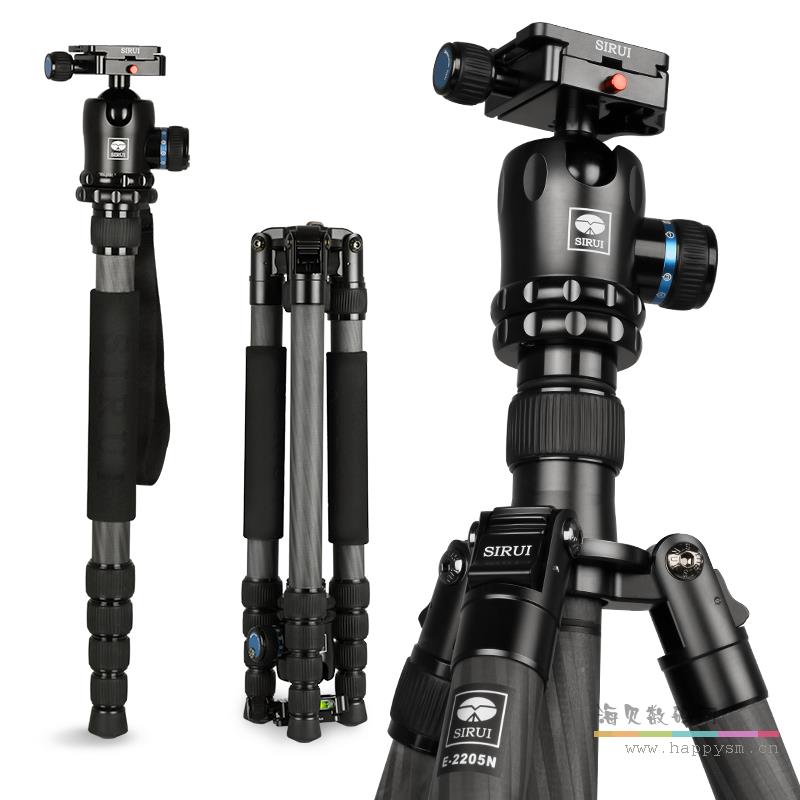 思锐（SIRUI）三脚架 E2205N+K21X碳纤维含云台佳能尼康单反相机