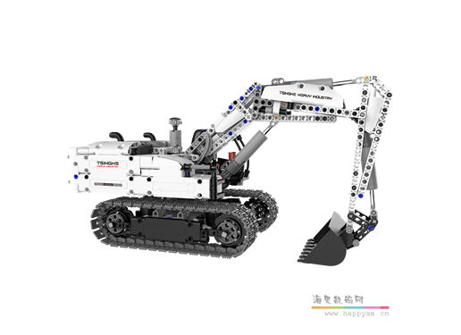 小米 工程挖掘机 玩具积木