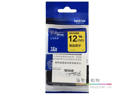 硕方 12mm黄底黑字 L-A631