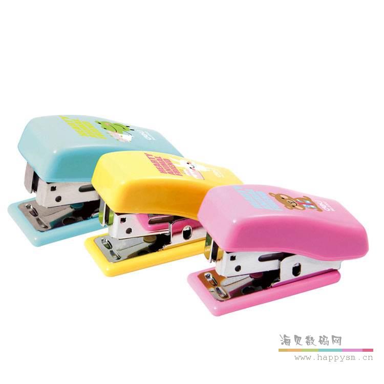 得力 No.0303 订书器 迷你手握 桌面型