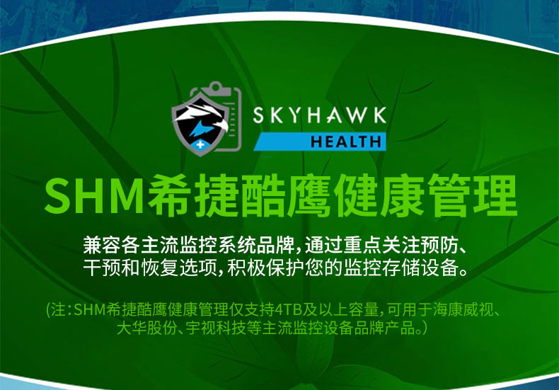 希捷 酷鹰 4T 台式机硬盘 监控