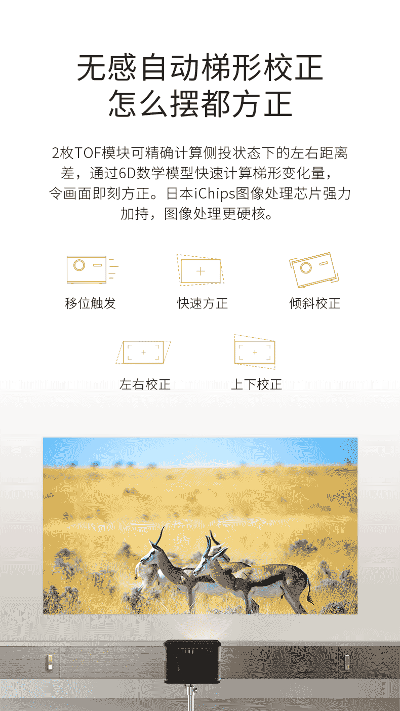 当贝 投影 F3 投影仪家用手机同屏投影电视高清家用1080p智能投影3D大屏影院网课必备4K高清国际英文版投影机