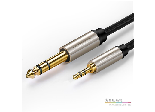 绿联 6.5mm 转3.5 mm得音频线 3米