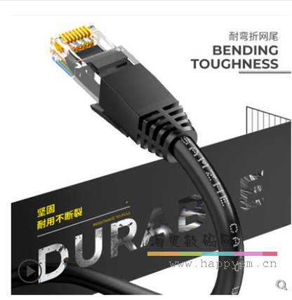 山泽 6类 网线家用高速千兆室外电脑宽带5网络路由器连接线