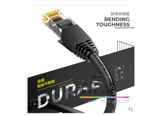 山泽 6类 网线家用高速千兆室外电脑宽带5网络路由器连接线