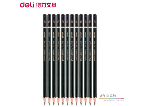 得力 6848 6B 12支/盒 高级绘图铅笔