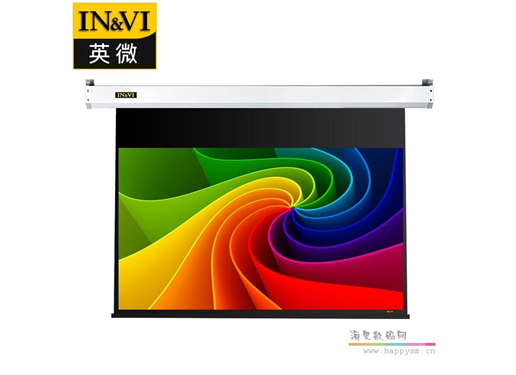 英微 100英寸 电动屏幕