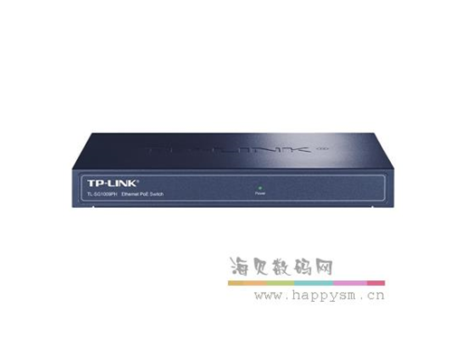 TP-LINK 监控摄像头POE供电网络交换机TL-SG1009PH千兆高速8-9口网线分线器集线器家用企业级无线AP供电48V