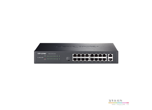 TP-LINK TL-SG1218P 16口全千兆PoE供电交换机模块VLAN端口隔离摄像头视频监控大功率即插即用上机架机柜式